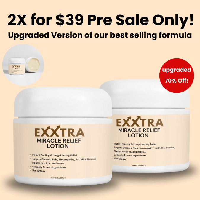 2X Jar New Upgraded Formula - Exxtra Miracle Relief Cream (Patent Pending Formula) Shipping on 1st April